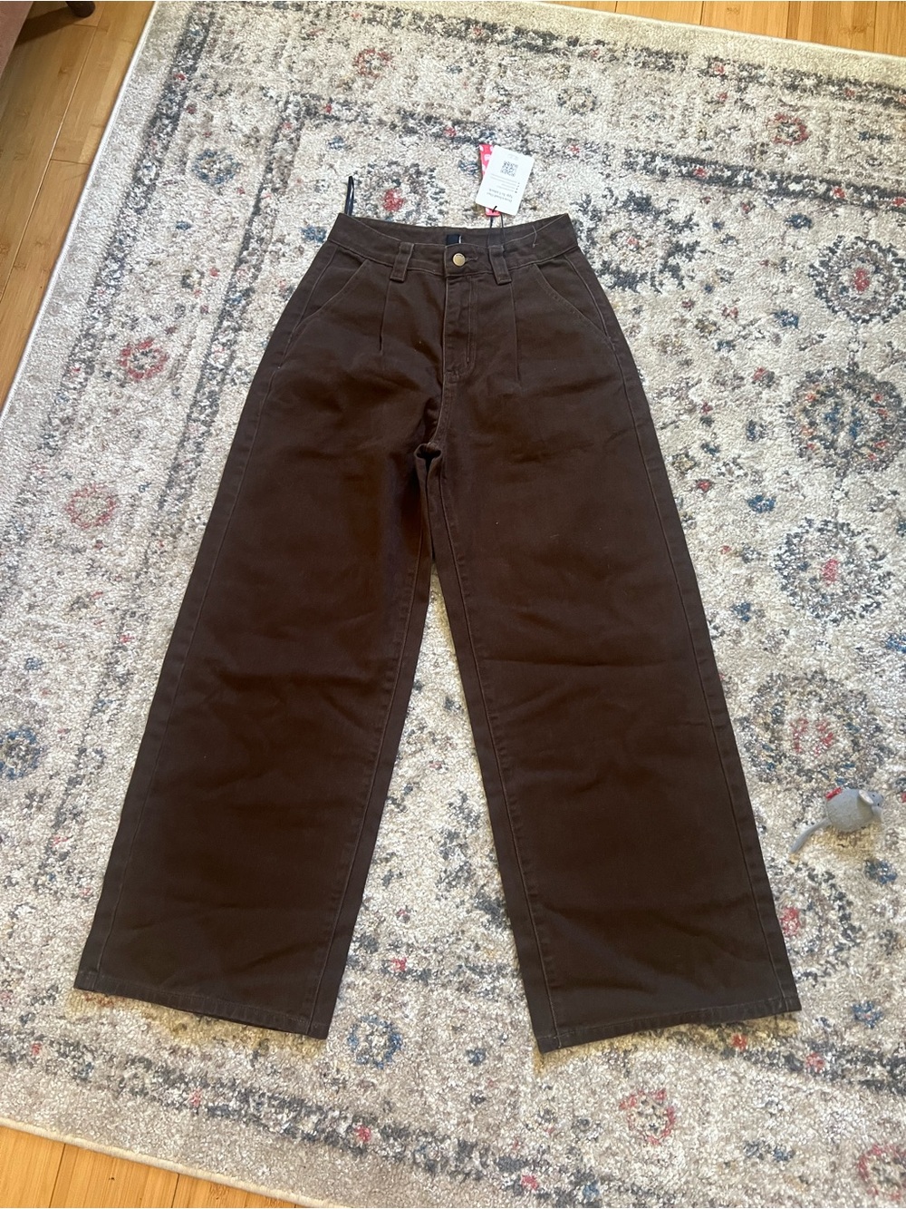 Cider Wide Leg Pants - Brown Size XS